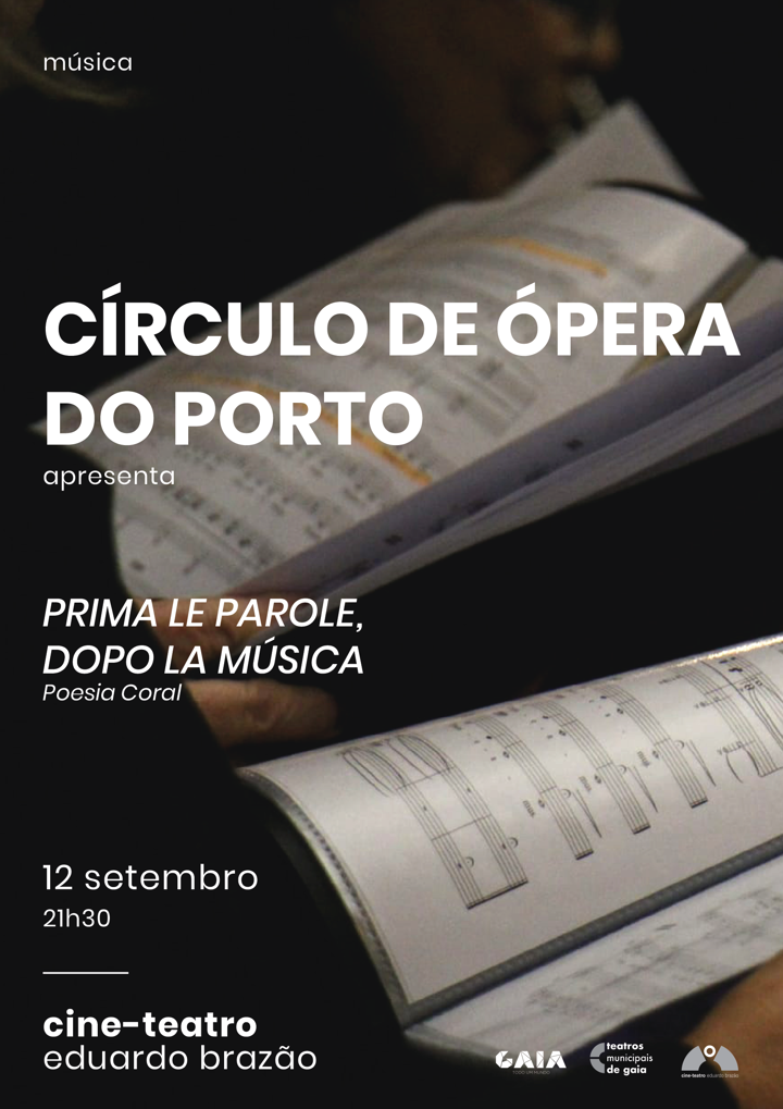 Cartaz: Poesia Coral - Prima le Parole, Dopo la Musica