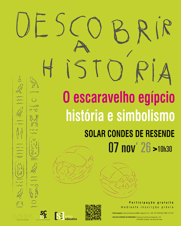 Cartaz: O Escaravelho Egípcio: História e Simbolismo