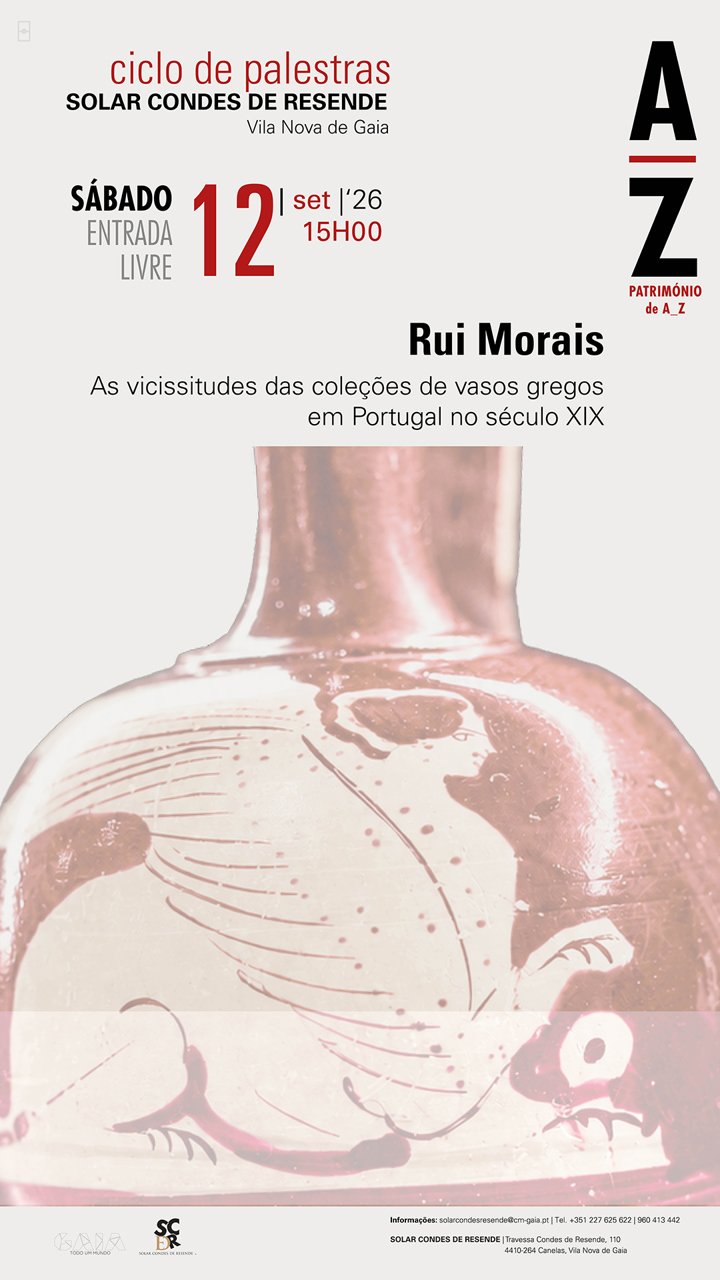 Cartaz: As vicissitudes das coleções de vasos gregos em Portugal no século XIX