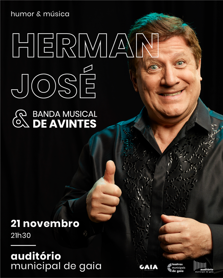 Cartaz: Herman José & Banda Musical de Avintes – ACMA