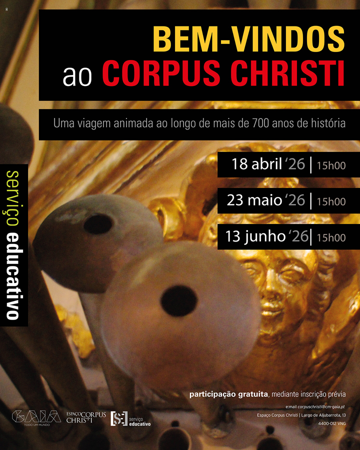 Cartaz: “Bem-Vindos ao Corpus Christi”