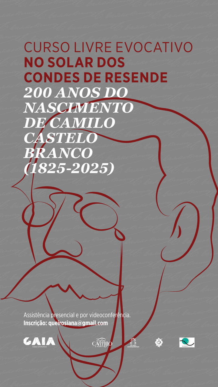 Cartaz: Camilo Castelo Branco e Vila Nova de Gaia